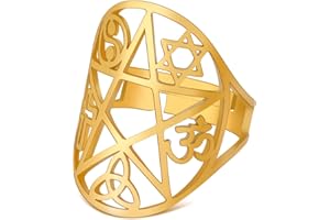 kkjoy Bague de Paon Ajourée en Acier Inoxydable Double Paon Anneaux Ouverts Réglables au Doigt Cadeau de Noël pour Femmes Filles