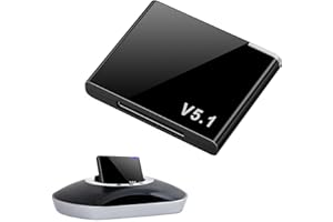 GROSION 30 Pin Bluetooth Adapter,5.1 Bluetooth Receiver Receiver Compatible with Bose SoundDock,Compatible with iPod/iPhone Music Docking Station,Stations Hi-Fi Stereo and Speakers