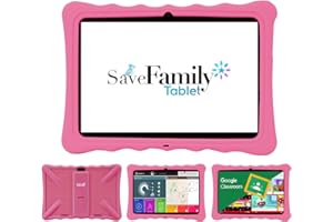SAVEFAMILY RELOJES CON GPS SaveFamily Tablet Evolution 10". Kinder-Tablet mit WiFi- und Data-Anschluss. Elterliche Kontrolle, Inhaltskontrolle, Anti-Mobbing, Spiele, Montessori-Modul. Zertifiziert von Google.