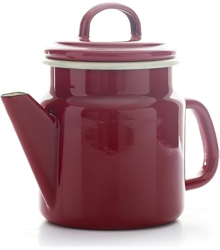 Caffettiera Conica IBILI 1 Litro Rossa - Per Caffè Filtro Stile Vintage - Foto 6