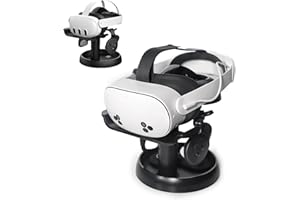 AMVR Stand Holder Kompatibel mit Quest 3s/Quest 3/Quest 2/Pico 4/Vision Pro/für PSVR 2 - Universal VR Headset Display Dock, Stabile Halterung Lagerung Runde Basis, Mount installieren einfach