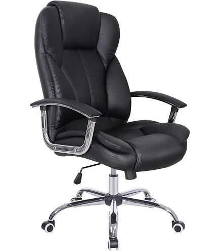 Sedia Esecutiva Alta In Pelle PU - Poggiapiedi Retrattile, Schienale 90-135°, Regolazione Altezza, Max 180kg