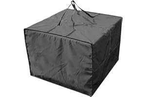 Opaltool Sac de Rangement carré pour Meubles de Jardin, Coussins de Jardin, Sac de Rangement imperméable Oxford Housses de siège pour Meubles de canapé Coussins