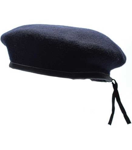TacMaven Béret De Commando Français Style Traditionnel Laine Australienne Bleu Marine 57