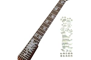 DANLAI Marqueurs De Manche De Guitare Autocollants Électriques Basse Décalcomanies De Guitare Ultra Mince Stickers De Guitare Décoration De Guitare