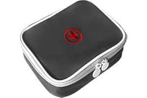 JUKOTA 1Pcs Botiquin Viaje Botiquin de Primeros Auxilios Vacía Bolsa Botiquín Impermeable Bolsa de Medicamentosauxilios Viaje Bolsa Botiquin Vacia Portátil para Viajar Acampar y Senderismo,gris