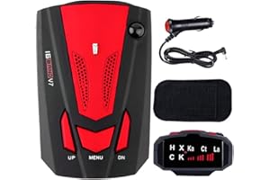 BUTORY A Rilevatore Radar Max 800m Rilevatore di velocità Radar a Lungo Raggio con velocità Vocte Prompt Città Città/Autostrada per Auto Monitoraggio a 360 Gradi Monitoraggio Radar Rilevatore Radar