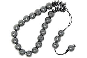 Jeannieparnell 314 - Loose String Greek Komboloi Prayer Beads Worry Beads 10mm Hematite Gemstone