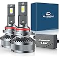 D-Lumina 9005/HB3 LED Headlight Bulb for Cars & Trucks, 12V/24V Universal,400% Super Bright 9005/HB3 LED Bulbs 26000LM High Low Beam Headlight Bulbs 6000K LED Bulb Conversion Kit,2 pieces