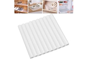 Panngu 10 PZ Frigorifero Mats, Tappetino Antiscivolo Multiuso, antibatterici, Anti-Muffa per Frigorifero Veg Fresh Liner Scaffali Antiscivolo, da Tavolo, cassetti, armadietti. tovagliette (45x29cm)