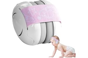 Fivtsme Cuffie antirumore bambini, Protezione acustica per bambini con morbido cuscino regolabile, per Neonati e Bambini Fino a 36 Mesi,blu