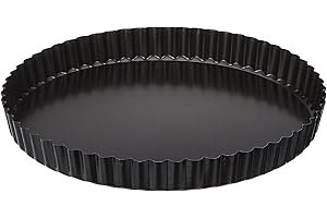 Paderno 47712-24 Tortiera, Teglia Antiaderente per Torte e Quiche, Fondo Rimovibile, Lavabile in Lavastoviglie, in Alluminio e senza PFOA , Dimensioni 24 cm