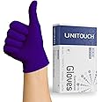 Unitouch Nitrile Powdered Free Examination Gloves Pack of 50 Pcs (Purpel) (L)