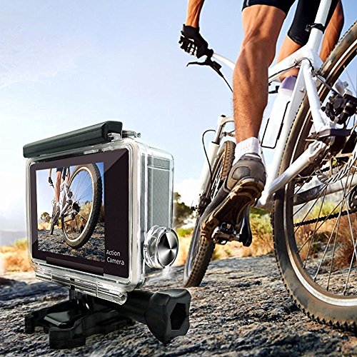 HTKJ Original 4K Dual Display Mini Ultra HD 1080P WiFi DV Action Waterproof Sports Camera||Wasserdichte Sportkamera Camcorder mit Fernbedienung ¡ - 3