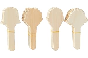 BE CREATIVE Creation Station CT3980 Lollipop Puppets Faces, Beige