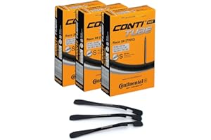 MSZWEIRAD Continental - Juego de 3 mangueras para bicicleta (28 pulgadas, SV 80 mm, 20/25-622/630) + 3 MSZZ2 elevador de neumáticos