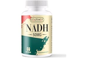 COUTIHOT NADH 50mg Plus 200mg CoQ10, boost d'énergie et antioxydant, Fortement dosé | Haute absorption, 60 gélules
