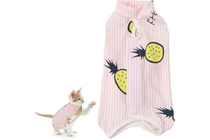 VDFJEK Cat Jumpers for Cats Only, Cat Clothing, Cat Clothes, Cat Coat, Jumpers for Cats, Cat Onesies for Cats, Cat Jumpers for Cats Onl E-Collar Alternative for Cats (L)