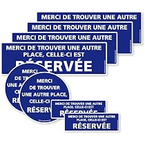 Lot De 8 Autocollants Humoristiques 'Stationnement Nul' - Message Dissuasif Pour Voitures Mal Garées