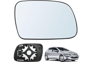 RASHION Verre de Rétroviseur Droite Compatible avec Peugeot 307 2001-2007/407 2004-2008 Glace De Rétroviseur Chauffant