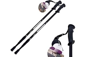 RAHAIM Telescopic Hiking Trekking Poles 2 Pack Ultralight Adjustable Collapsible Walking Sticks with Anti-Shock & Quick Lock System, Ideal for Men & Women Perfect for Hiking Camping & Backpacking
