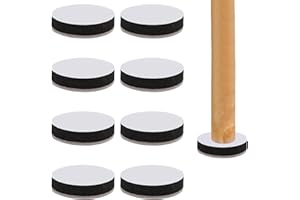 BRISKORE 8 Stück Selbstklebende Möbelerhöhung, Möbelerhöhung Selbstklebende Betthöher Möbelerhöhung Aus Karbonstahl Anti-Rutsch Filz Sockelfuss für Tischbeinverlängerung mit Selbstklebenden Gummifüßen