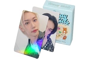 PYAJUU Stray Kids Laser Photocard 50pcs Stray Kids Laser Card Kpop Stray Kids Lomo Cards Kpop Straykids Rock Star Album Card Stray Kids Photo Cards 5-Star Postcard Gift for Fans Daugher