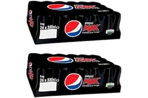 WOWBOXME Pepsi Max Zero Sugar Cans, 330ml, 24 Pack (48 Cans x 330ml)