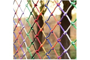 STTHOME Schutznetz Sicherheitsnetz Nylon Ladungs Seilnetz Farbe Dekoratives Seilnetz, Kinder Fallschutznetz, Treppen Schutznetz, Sicherheitsnetz, Outdoor, Balkon, Zaunnetz, Indoor, Kletternetz, Schaukel, Häng
