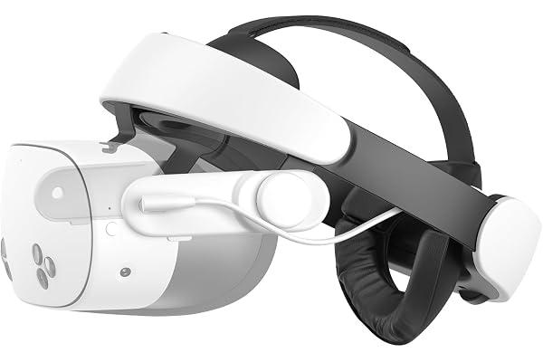 KIWI design H4 Boost Sangle de Tête avec Batterie Compatible avec Meta Quest 3/3S Confort Sangle Halo
