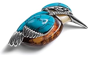 HENRYKA Kingfisher Bird Jewellery - Sterling Silver | Statement Accessory Gifts