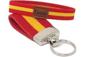 GOS Best Supplies Llavero y Pulsera Elástica Diseño Con Colores de la Bandera de España