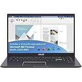ASUS VivoBook with Microsoft Office 365 - L510MA 15.6 Inch Full HD Laptop (Intel Celeron N4020, 4GB RAM, 64GB eMMC, Windows 1