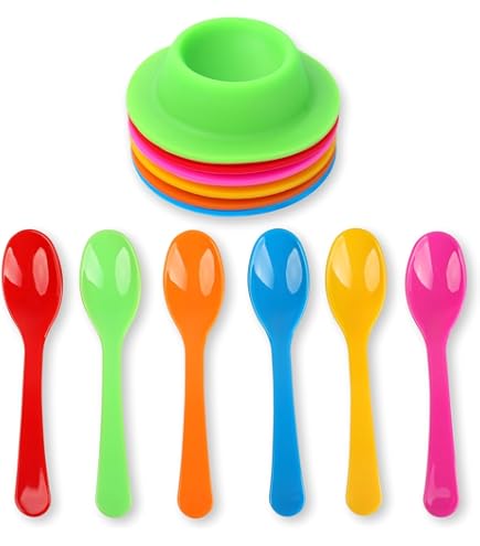 Bunte Silikon-Eierbecher – 6 Stück Set | Rutschfest, Hitzebeständig & Perfekt Für Frühstück, Camping Oder Kinderparty