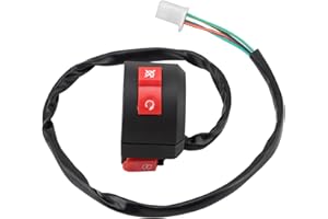 WOOSTAR Manubrio Moto 22mm Sinistro Interruttore Avviamento Sostituzione per Taotao Speedy 50 Pony 50 VIP 50 Jet 50 Powermax 150 50cc 150cc QMB139 GY6 Scooter ATV Quad