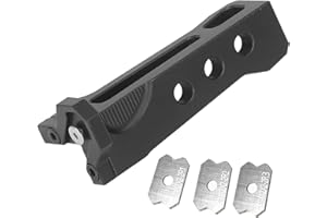 GOSHYDA Obróbka Drewna Trymer do Oklejania Krawędzi, Stop Aluminium Ręczna Strugarka do Krawędzi Drewna Łuk do Obróbki Drewna Fazowanie Burr Skrobak, R1 R2 R3, do Szybkiego Przycinania