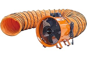 Cyclone 300mm 12" Dust Fume Extractor Ventilation Fan 230v with 5m Duct