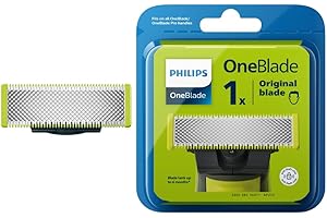 Philips Norelco OneBlade Cuchilla de recambio QP210/50 - Accesorio para máquina de afeitar (Shaving blade, Negro, Verde, Acero inoxidable, QP25xx, QP65xx)