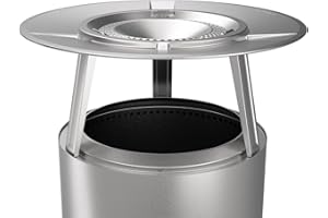 Solo Stove Bonfire Wärmeverteiler für Feuerschale | Mit 3 abnehmbaren Füßen, Zubehör für Ranger Feuerstelle, Effiziente Wärmeverteilung, Edelstahl, Maße (HxØ): 25,4 x 63,5 cm, 3 kg