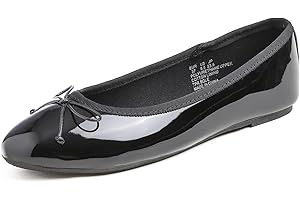 Feversole Women's Fashion Bow Tie Fashion Dress Ballet Flat,Ballerina a Punta Tonda per Donna