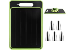 TIAMARAEON 4 in 1 Defrosting Board, Defrosting Tray Double Sided Chopping Board Thawing Plate with Grater, Fast Defrosting Chopping Board, Frost Away Chopping Board with 5 Finger Protectors(9.8x14.4 Inch)