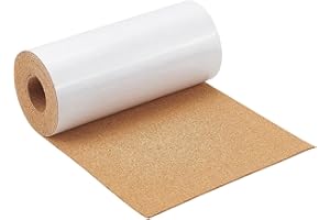 BENECREAT 250x20 cm Bandes de Liège Autocollantes, 2 mm D'Épaisseur Panneaux de Liège Auto-Adhésifs Solides, Feuilles de Liège pour Dessous de Verre pour Babillards, Bricolage Artisanat