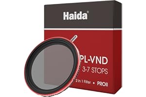 Haida Filtro CPL + VND 2 en 1 de 67 mm, filtro polarizador variable ND 3-7 paradas ND8 ND16 ND32 ND64 ND128