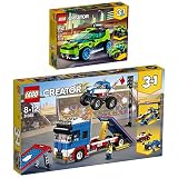 Lego Creator 2er Set 31074 31085 Raketen-Rallyeflitzer + Stunt-Truck-Transporter - Leg