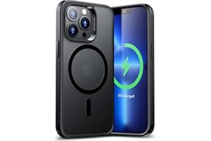 ESR Hybrydowa obudowa z HaloLock kompatybilna z iPhone 13 Pro, bezprzewodowe ładowanie magnetyczne, ochrona standardu wojskowego, tył wstrząs-rezystant, seria klasyczna, czarna matowa