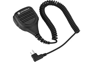 TBEST Micrófono deportivo de radio y walkie talkie, con conector para auriculares de 3,5 mm y clip para cinturón de acero