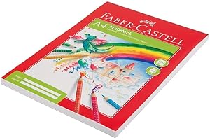 IDENA Faber-Castell 212049–Drawing Pad A4 100 Sheets, 80 g / M ²