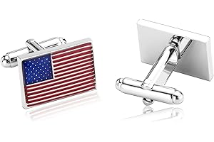 ANAZOZ Boutons de Manchette France Drapeau Italien Vert Blanc Rouge Acier Geek Homme Originaux
