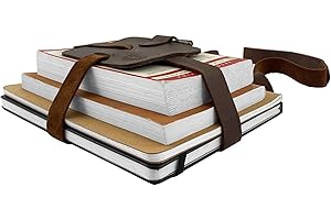 Hide & Drink, Adjustable Book Strap Carrier, Shoulder Carry Reader Essentials, Full Grain Leather, Handmade Accessory