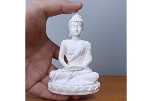 HYFAN Mini Buddha meditationsstaty harmonisk figur samlarobjekt hantverk Feng Shui skulptur dekor för hem kontor hylla skrivb